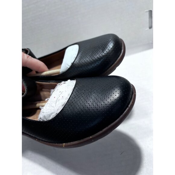 Clarks Medora Nina Black Leather Womens Ankle Strap Shoes US 6M - Picture 6 of 11